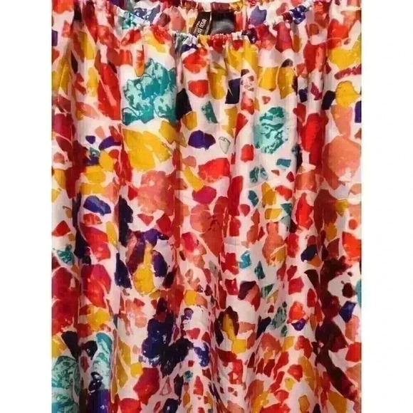 Bisou Bisou by Michelle Bohbot Cropped Blouson Floral Multicolor Medium Women's - Picture 2 of 7